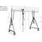 Aluminium gantry cranes movable and collapsible
